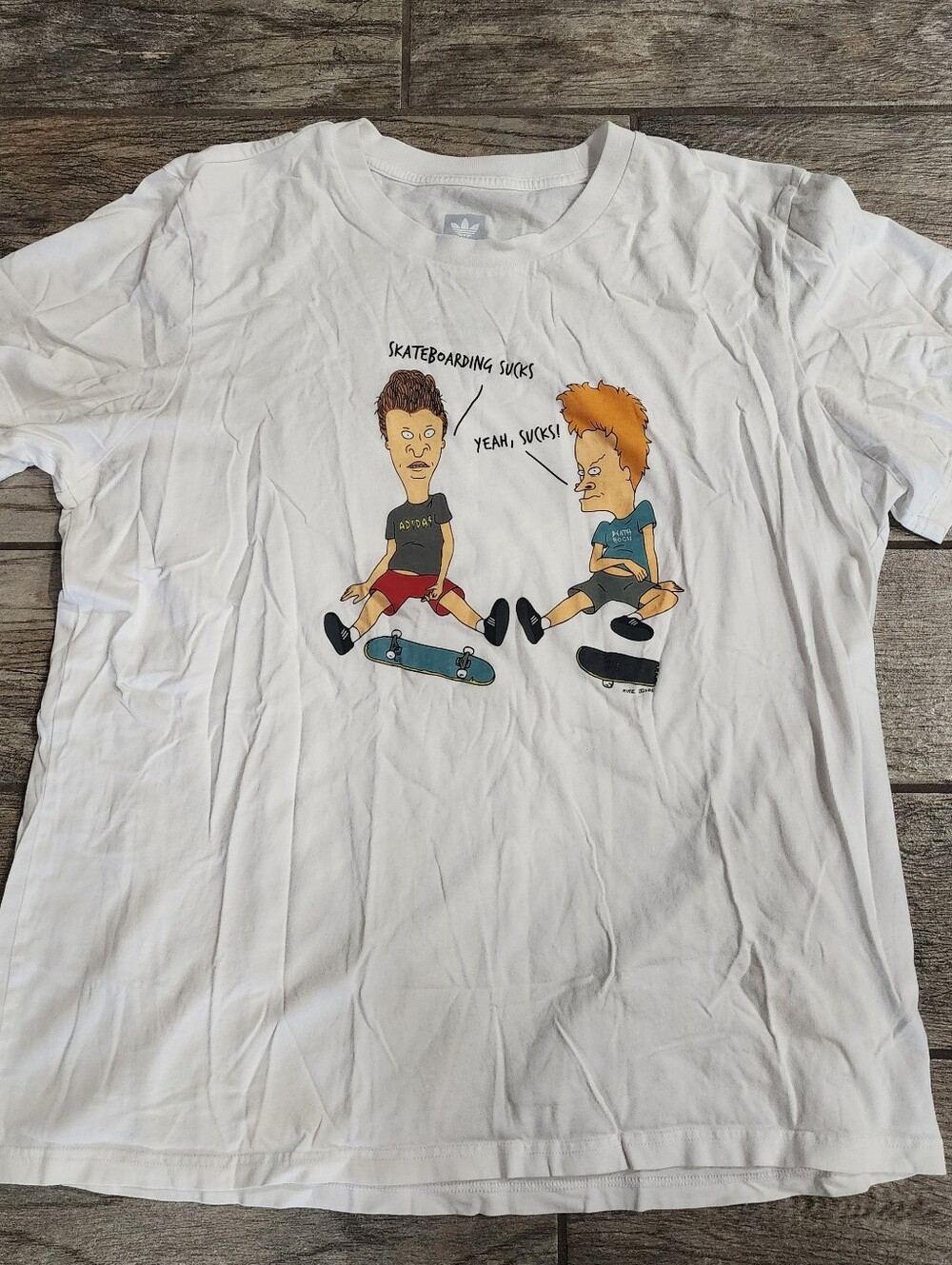 Adidas Beavis And Butthead SKATEBOARDING Shirt XL